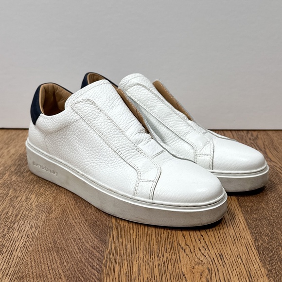 Russell & Bromley Dream Pebble Leather Slip On Laceless Sneakers Womens 37 US 6 - Picture 1 of 12